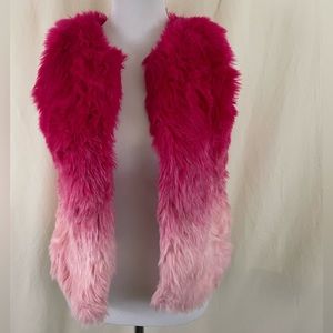 Trolls Pink Ombre Fur Vest